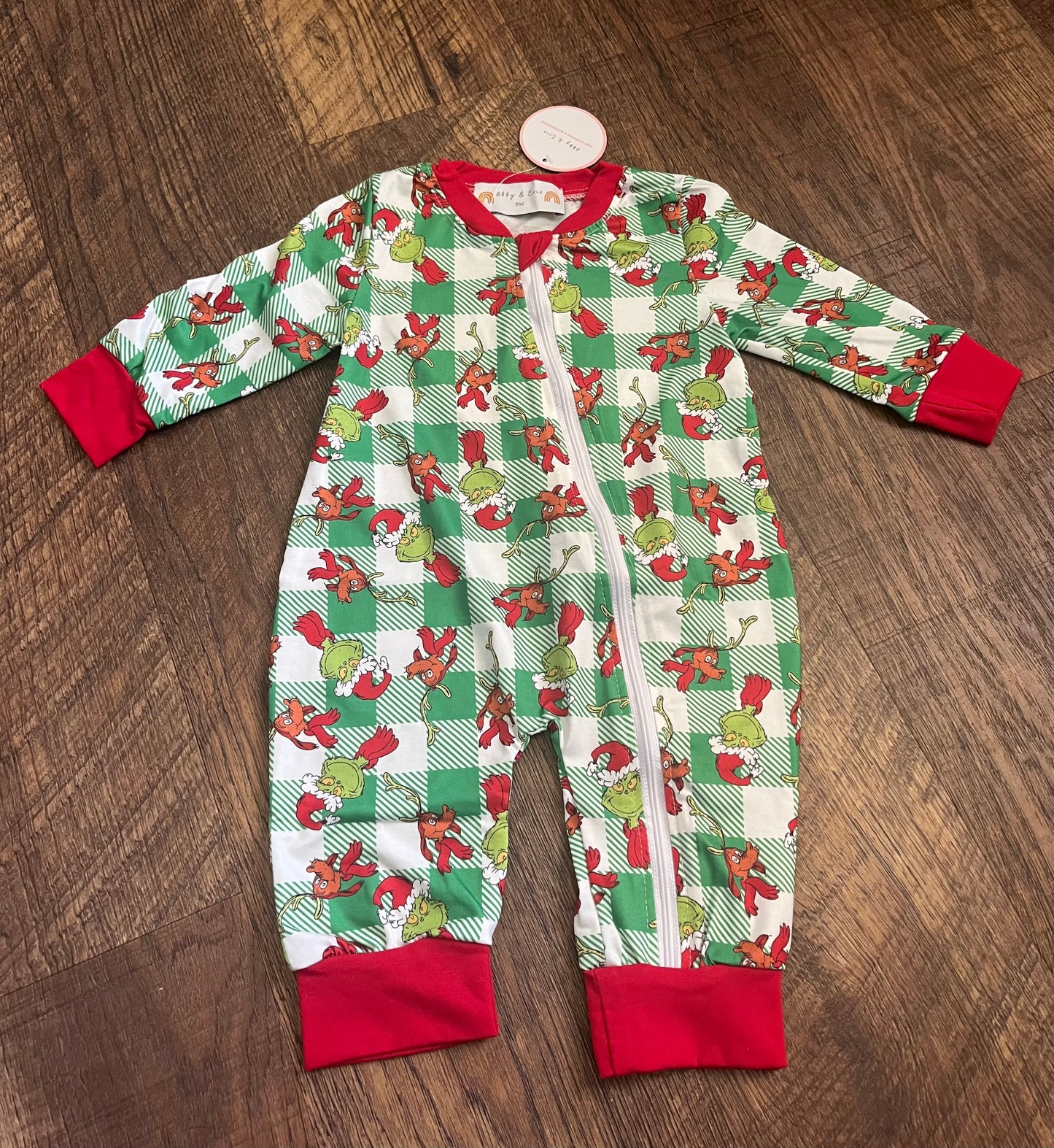 Grinch Sleeper in a Size 18 Month