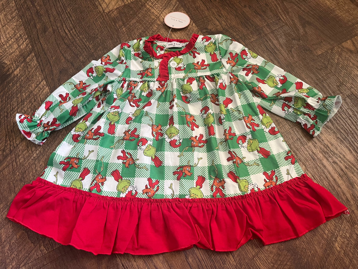 Grinch Dress in a Size 18 Month