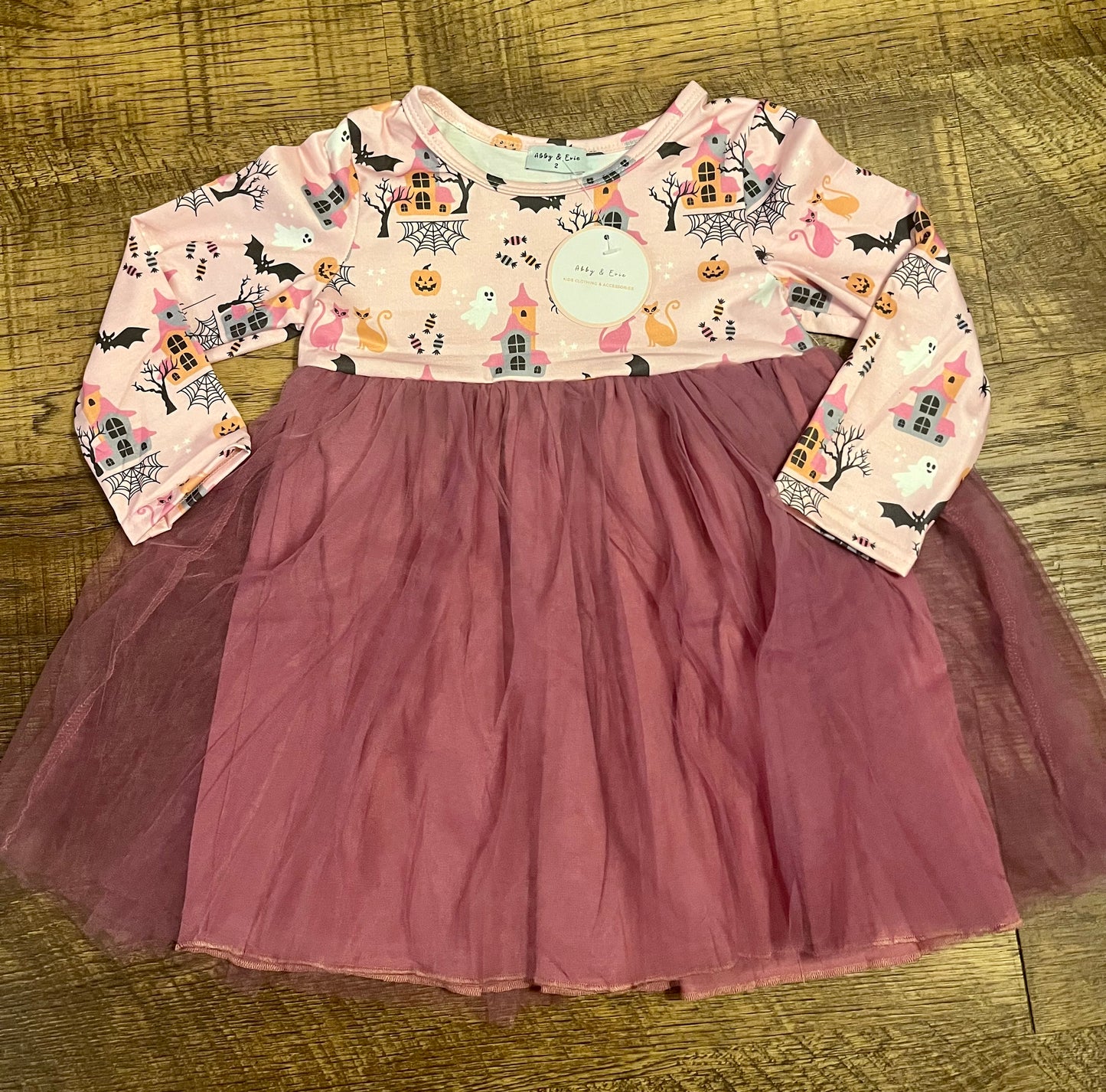 Haunted House Purple Tutu Dress in a size 2T