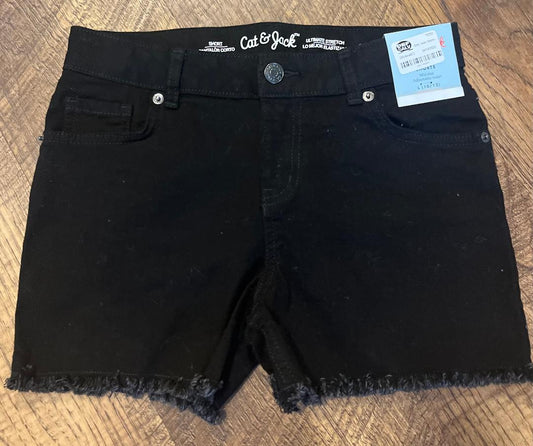 Cat and Jack Black Denim Cut Off Shorts in a 10/12