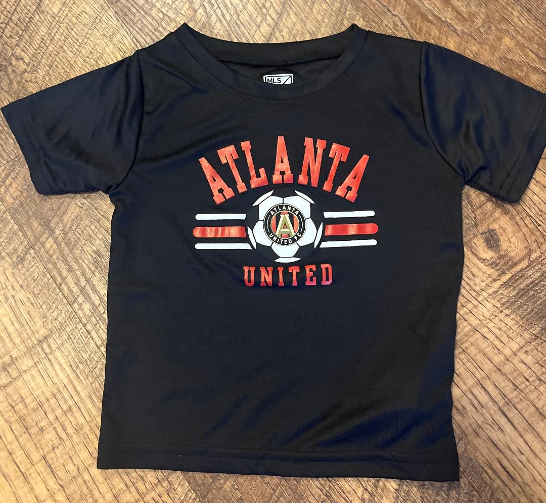 Atlanta United Black Short Sleeve Shirt in a Size 3T