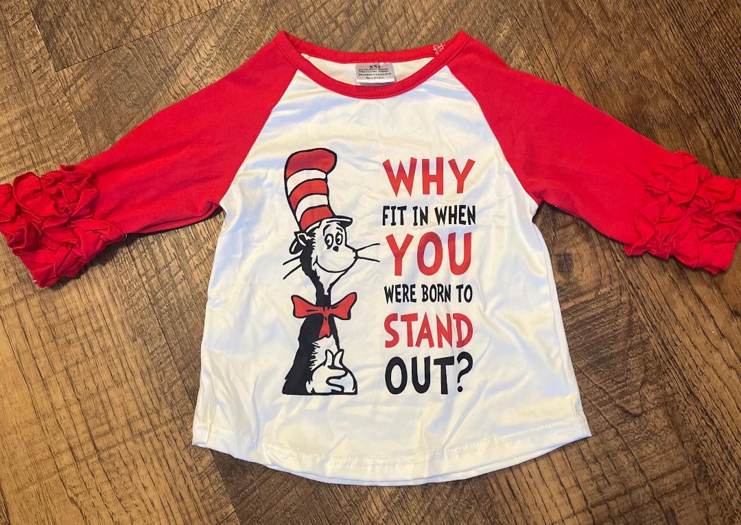 Dr. Suess Shirt in a Size 6-12 Month