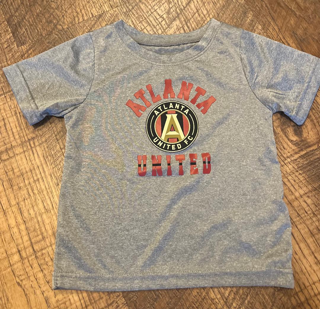 Atlanta United Grey Short Sleeve Shirt in a Size 3T