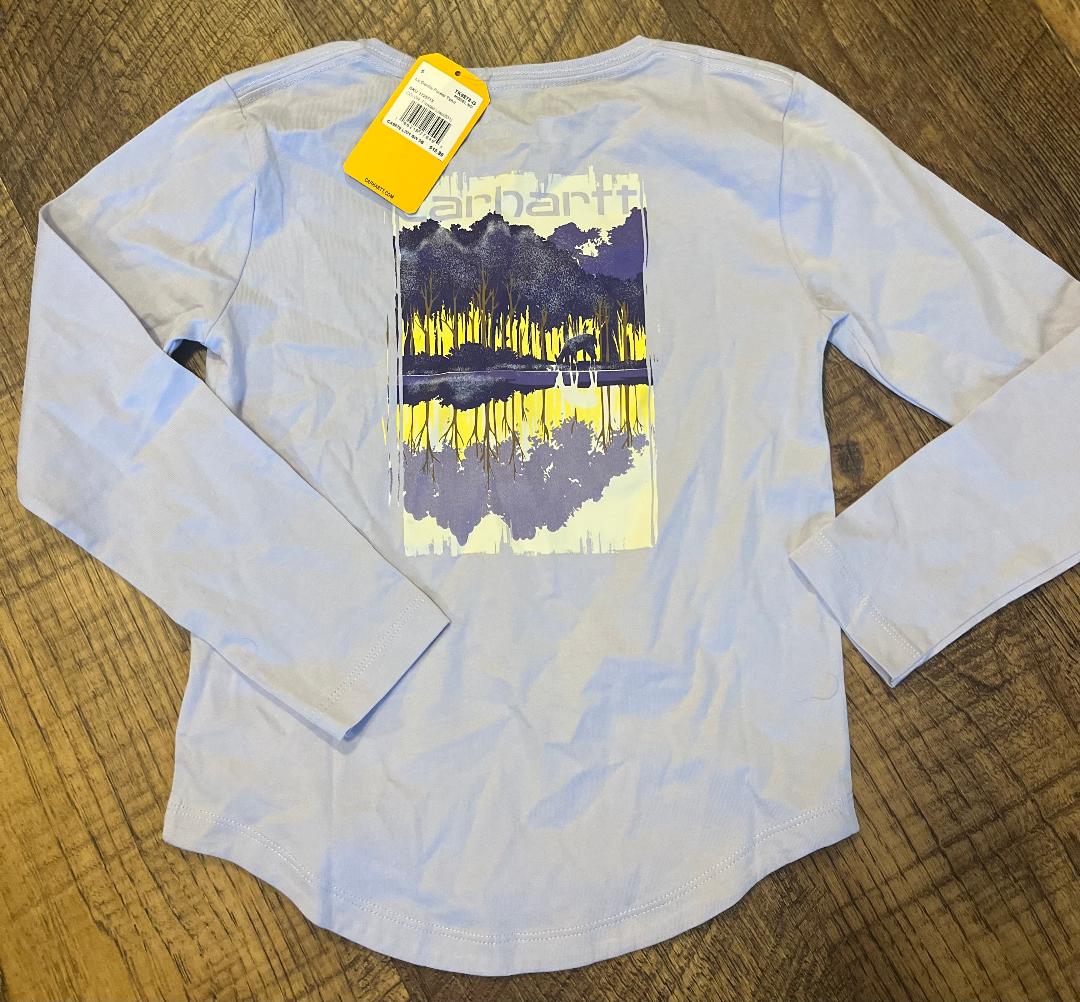 Carhartt Long Sleeve Purple Shirt in a size 6X