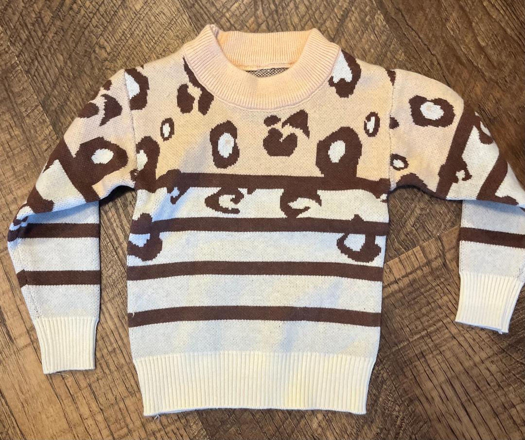 Animal Print Sweater in a Size 6-12 Month