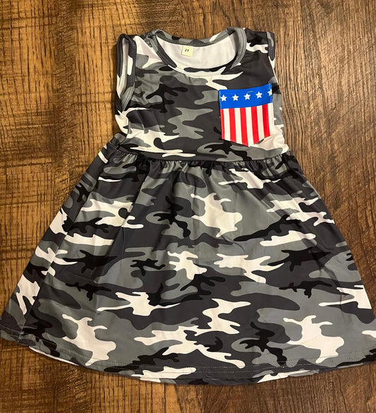 Camouflage Patriotic Dress