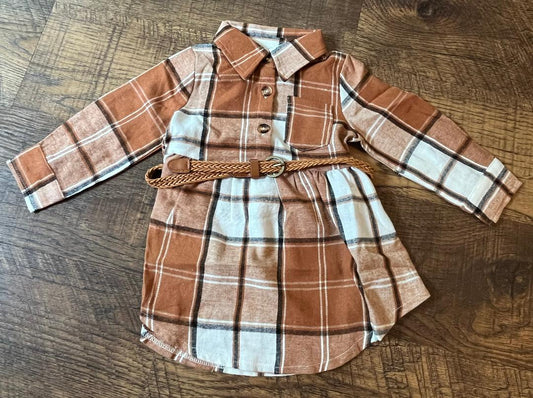 Fall Plaid Dress in a Size 2T