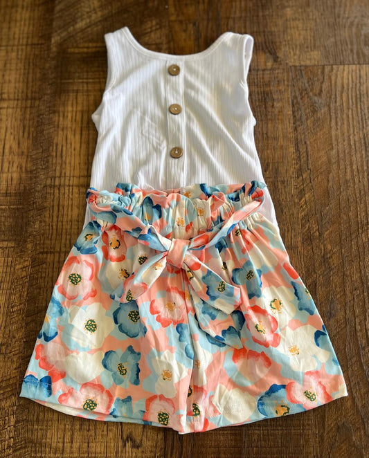 Floral Shorts Set in Size 3T