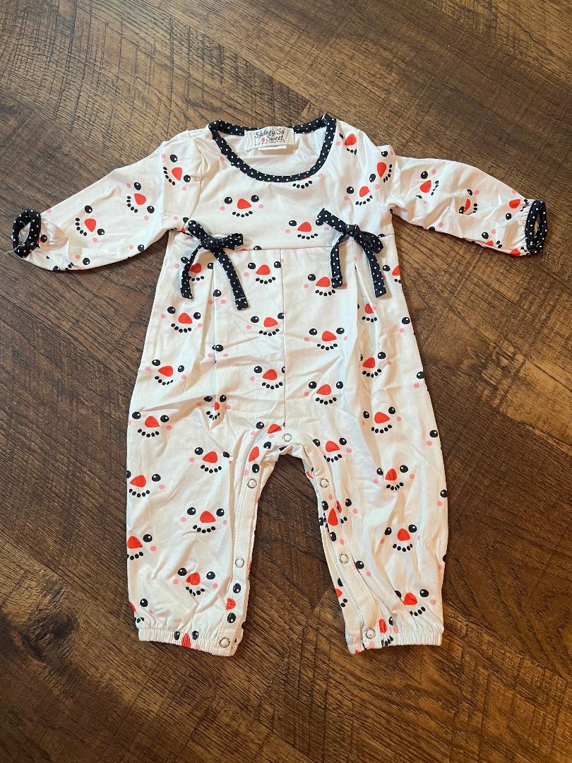 Snowman One Piece Size 3-6 Month