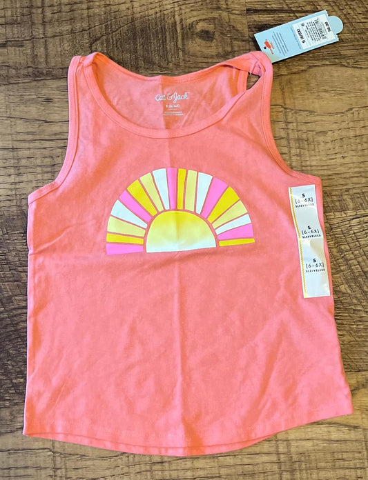 Cat and Jack Size 6-6X Orange Tank Top