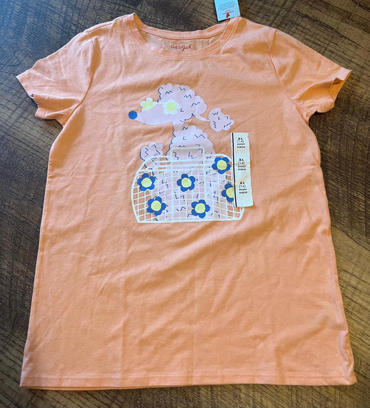 Cat and Jack Poodle Short Sleeve Shirt in a Size 10-12