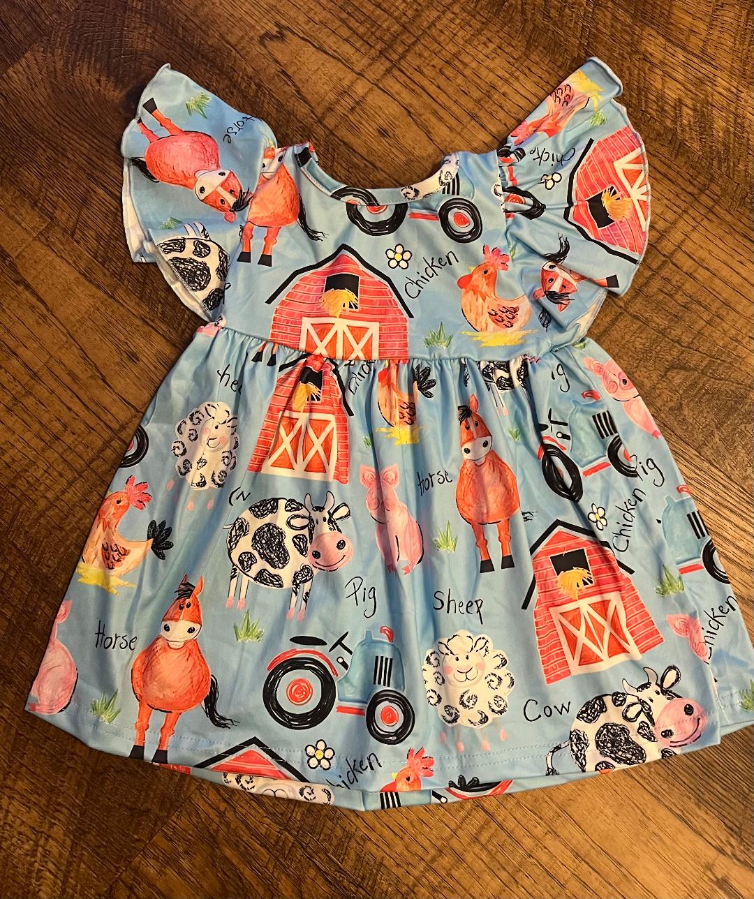 Farmland Dress in Size 6-12 Month