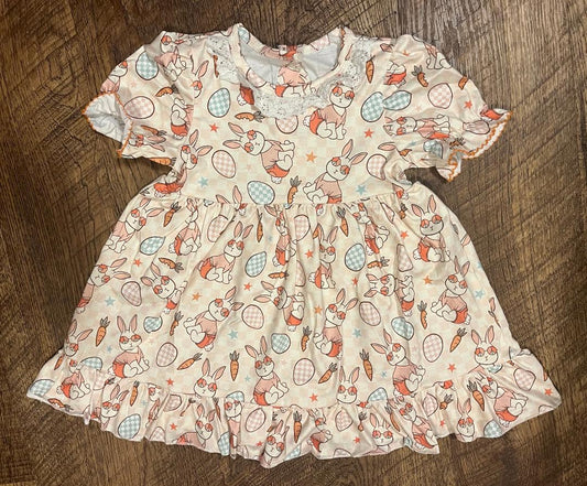 Easter Bunny Egg Print Girl Dress in a Size 12 Month
