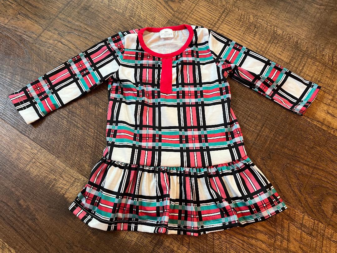 Holiday Plaid Nightgown in a Size 2T