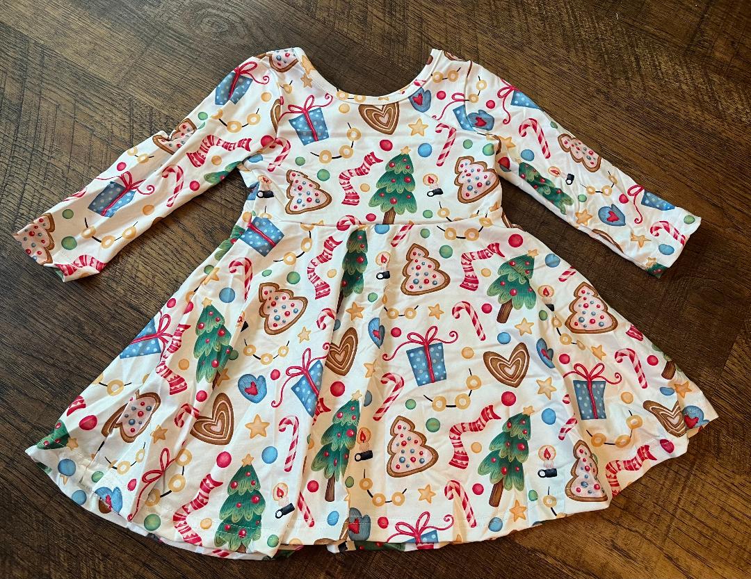 Holiday Skater Dress in a Size 2T