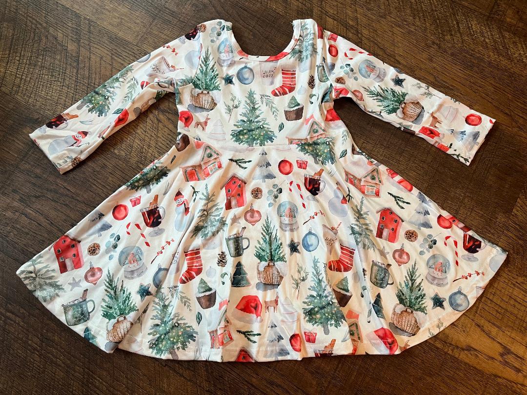 Winter Wonderland Skater Dress in a 3T