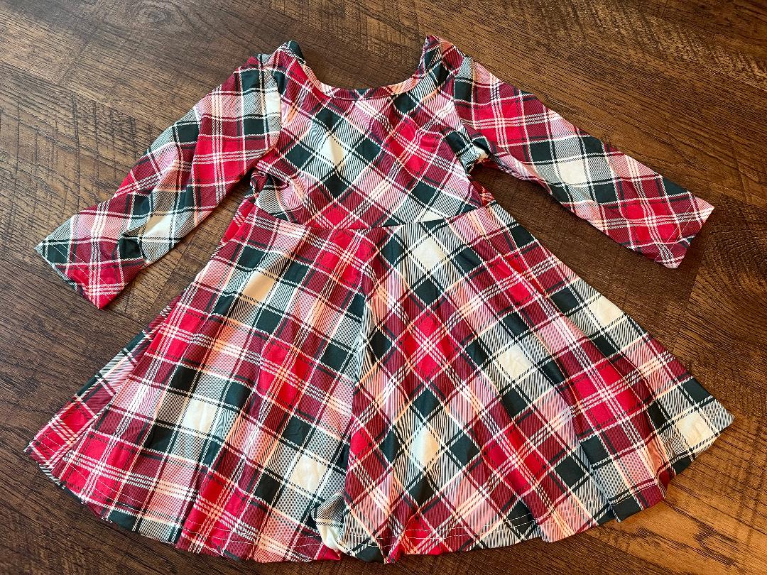 Plaid Skater Dress in a Size 2T