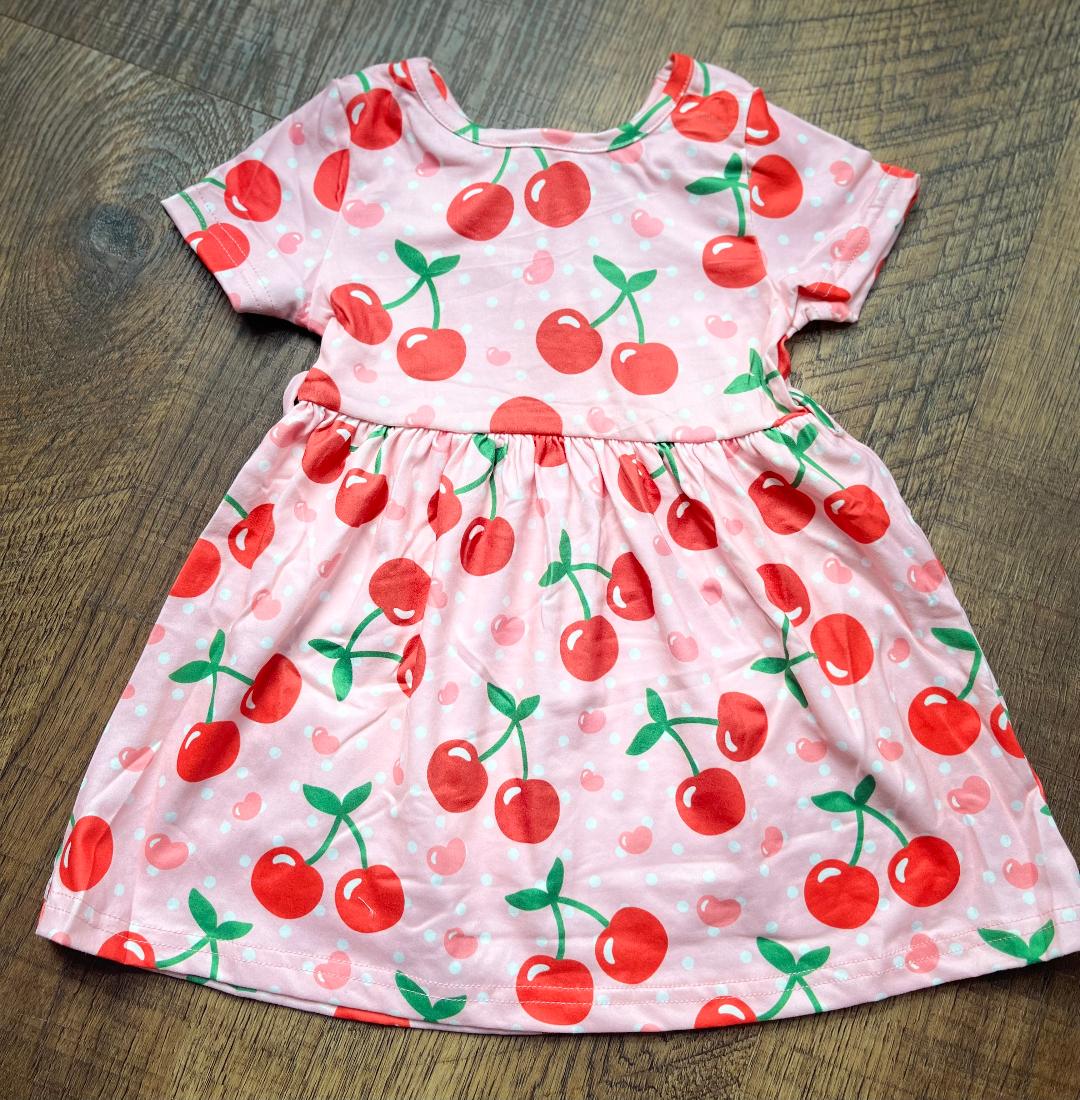 Cherry Dress in a size 12-18 Month