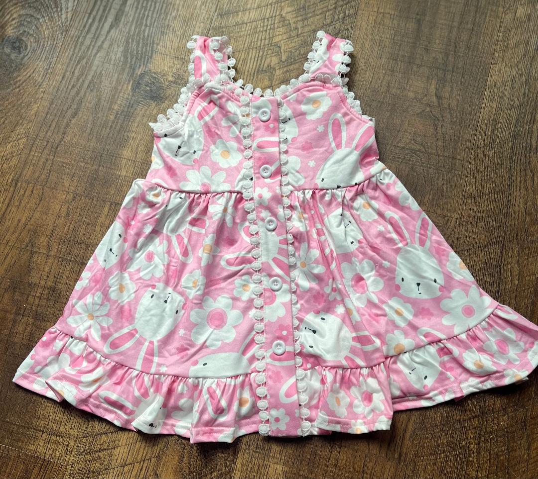 Adorable Pink Rabbit Dress in a Size 2T