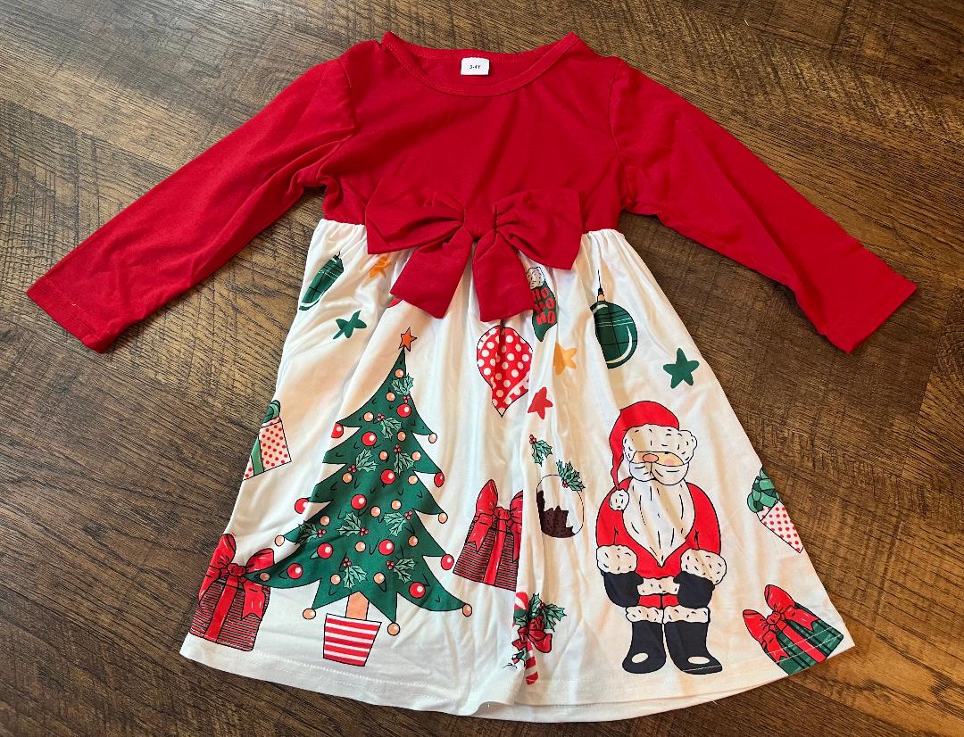 Santa Dress in a Size 3-4Y