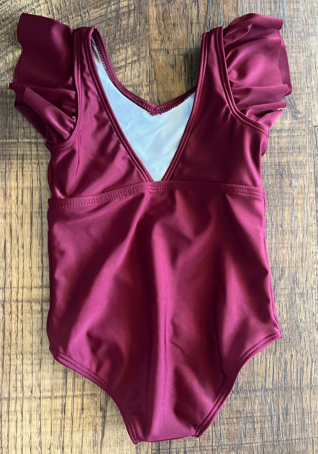 2T Toddler Wine One-Piece Bathing Suit