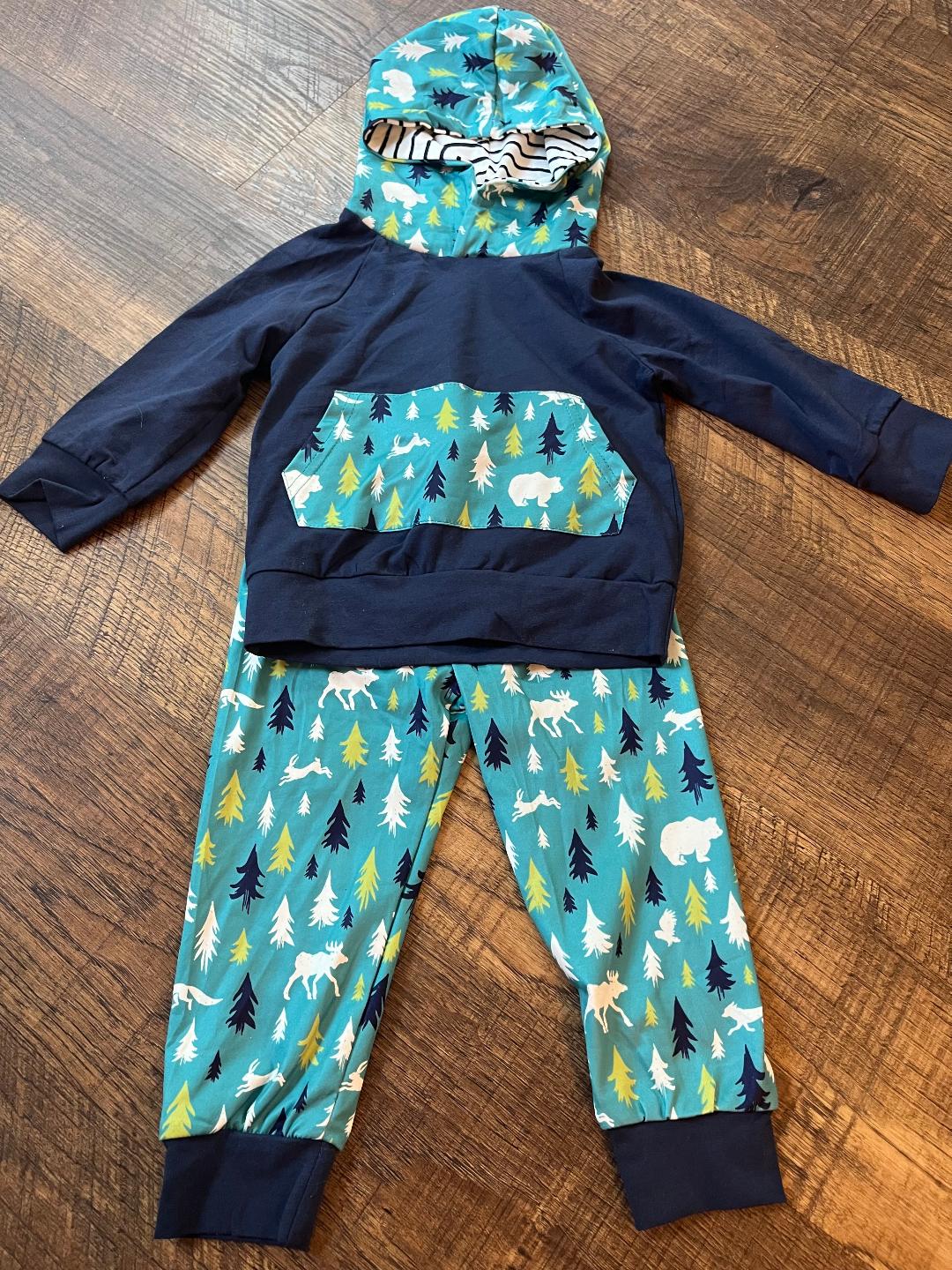 Winter Hooded 2 Piece Outfit in a Size 18-24 Month