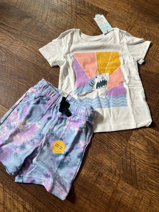 Cat and Jack Shark 2 Piece Shorts Set