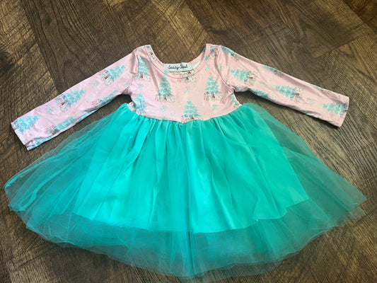 Christmas Tree Tutu Dress in a Size 12 Month