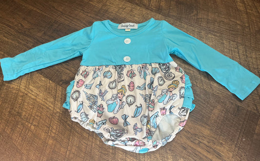 Cinderella Romper in a Size 12 Month