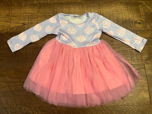 Pumpkin Pink Tutu Dress in a Size 18 Month
