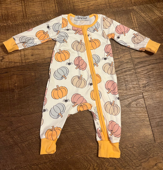 Pumpkin Sleeper in a Size 12 Month