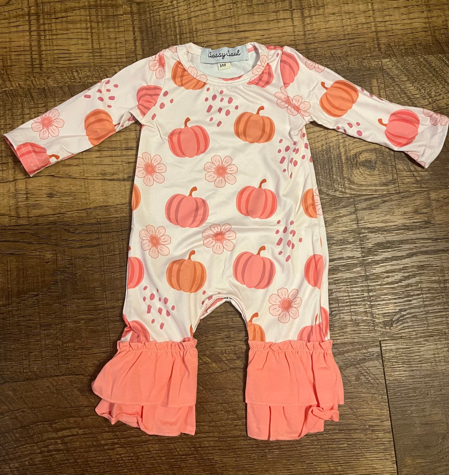 Pumpkin Ruffle Outfit in a Size 24 Month