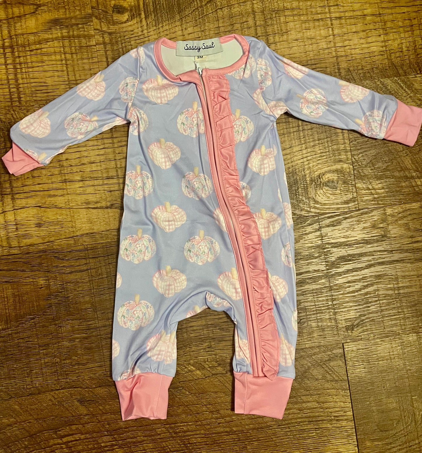 Long Sleeve Pumpkin Sleeper in a Size 24 Month