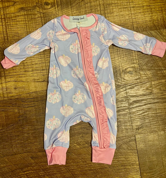 Long Sleeve Pumpkin Sleeper in a Size 24 Month