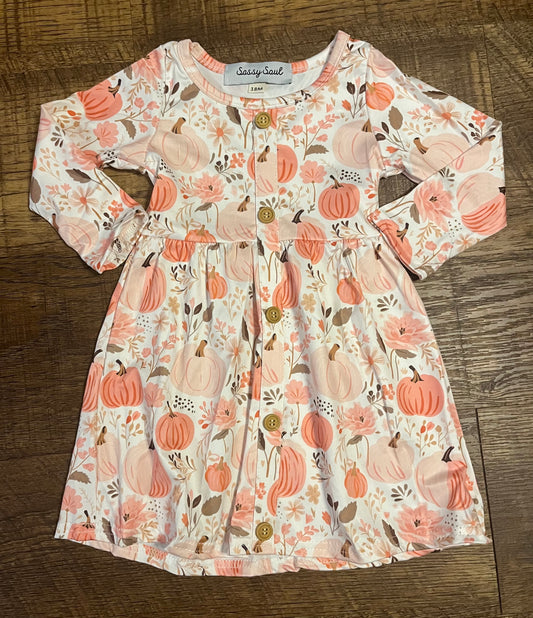 Pumpkin Dress in a Size 18 Month