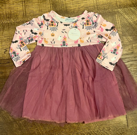 Haunted House Purple Tutu Dress in a size 2T