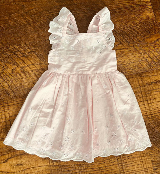 Pink Sleeveless Cat & Jack Eyelet Dress