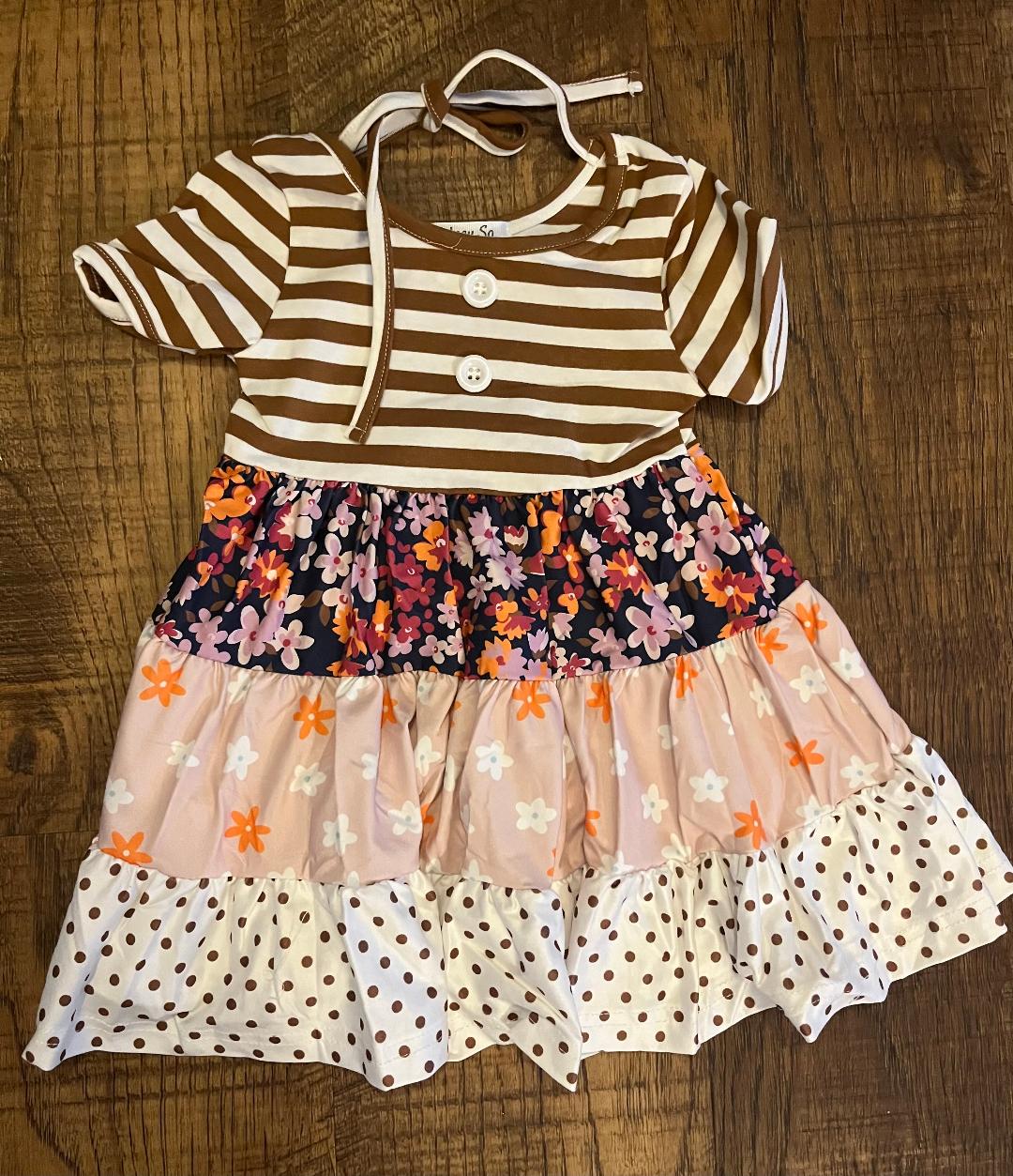 Short Sleeve Tiered Infant Dress