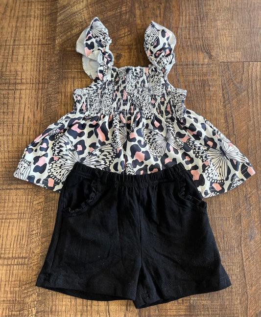 Butterfly 2 Piece Shorts Set