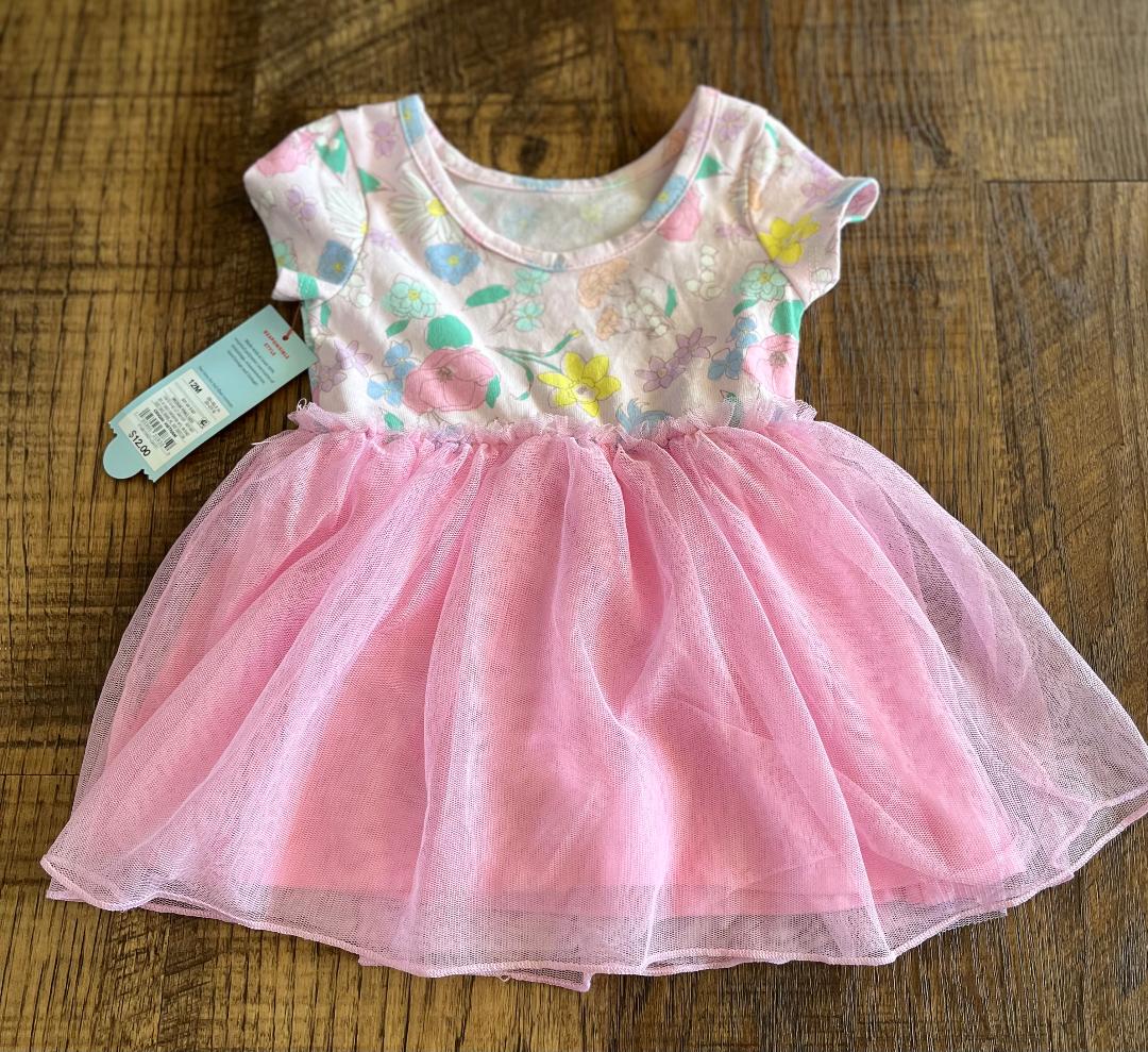 12 Month Floral Tutu Dress