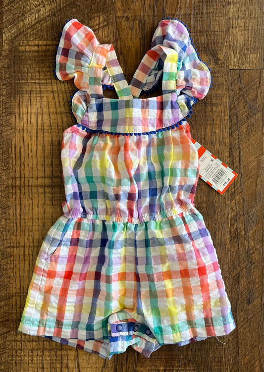 Gingham Rainbow 12 Month Cat and Jack Romper