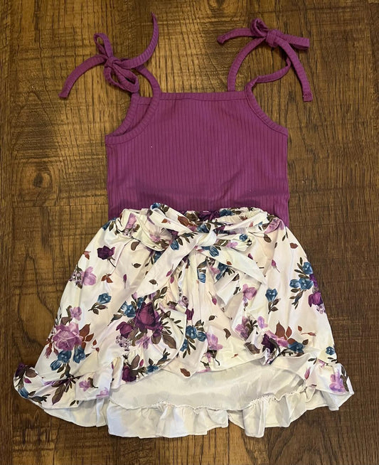 Purple Petunia Toddler Skort Outfit