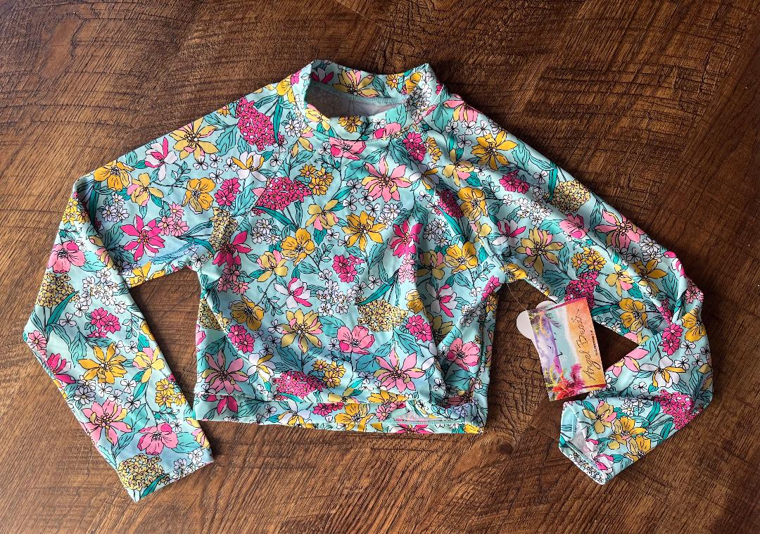 Angel Beach Floral Swin Shirt in a Size 14