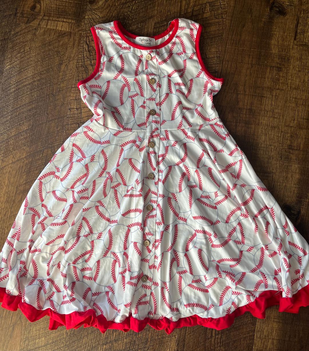 Baseball Dress in a Size 8-9