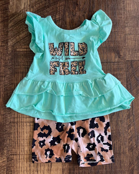 Wild and Free Shorts Set